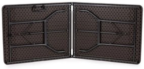 Skladací záhradný banketový cateringový stôl 180 cm - ratan