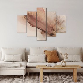 Obraz - Zlaté trblietky (150x105 cm)