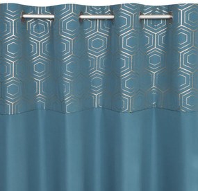 Moderný záves vo svetlo modrej farbe do obývačky Dĺžka: 250 cm