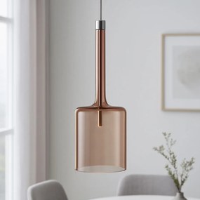 Toolight Toolight, stropné svietidlo 1xG4, APP1699-1CP AMBER B, jantárová-priehľadná, OSW-04307