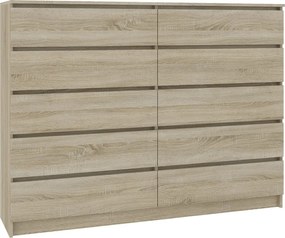 Komoda Kurtinaitis 10SZ (dub sonoma). Vlastná spoľahlivá doprava až k Vám domov. 1068816