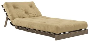 Kreslo v béžovohorčicovej farbe Roots – Karup Design