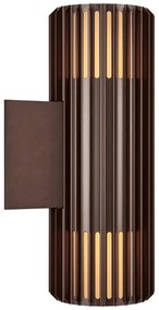 Nordlux - Vonkajšie nástenné svietidlo ALUDRA 2xE27/15W/230V IP54 hnedá