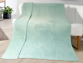 Kašmírová deka ZigZag 150x200 cm, mätová zelená%
