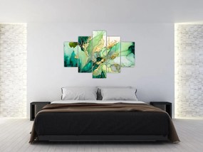 Obraz - Zelená abstrakcia (150x105 cm)