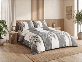 Polybavlnené obliečky TIRSO POLY sivo-biele Rozmer obliečky: 2 ks 70 x 90 cm | 200 x 220 cm