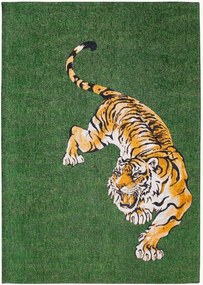Umývateľný žakárový koberec do interiéru/exteriéru Tiger