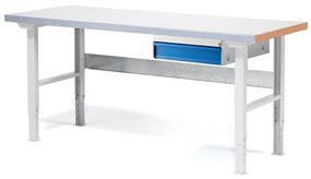 Dielenský stôl SOLID so zásuvkou, nosnosť 750 kg, 1500x800 mm, oceľ