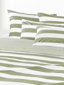 Pruhovaná obojstranná obliečka na paplón z bavlny Lorena