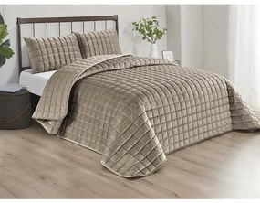 Prikrývka na posteľ 220x250 cm béžová