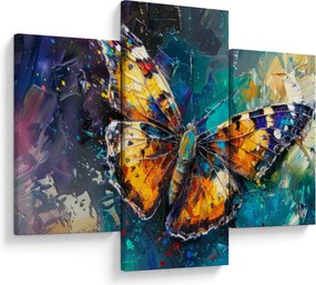 Obraz - Motýľ, olejomaľba (90x60 cm)