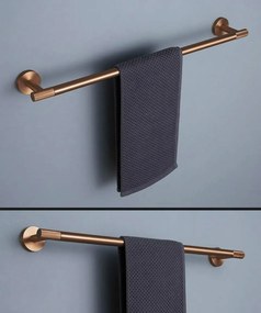 Rea Modern, kúpeľňový vešiak na uteráky 60cm, 6603, medená matná, REA-98001
