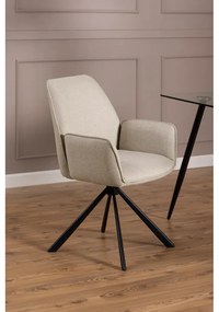 Otočné jídelní křeslo Glenda béžové