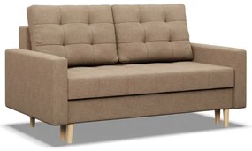 Dvojmiestna pohovka ELMA rozkladacia, cappuccino