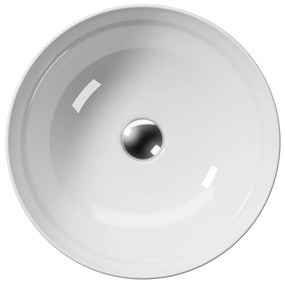 GSI GSI, PURA keramické umývadlo na dosku, priemer 42 cm, biela lesk ExtraGlaze, 885111