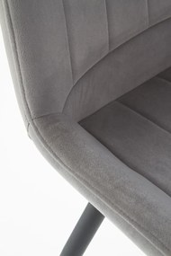 Jedálenská stolička K388 - sivá / čierna