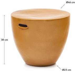 Keramický okrúhly záhradný odkladací stolík ø 46 cm Mesquida – Kave Home