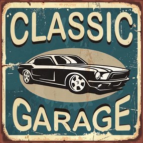 Ceduľa Classic Garage