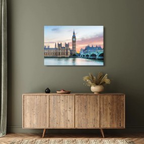 Obraz - Londýn v pastelových farbách (90x60 cm)