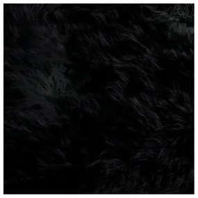Čierna ovčia kožušina Native Natural Double, 60 x 240 cm