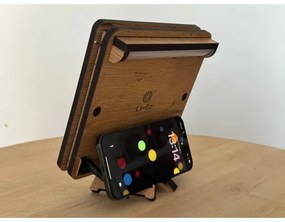 Li-Go 4070/DUB2 - LED Stolná dekorácia LED/12W/230V 19x19 cm dub/kôň