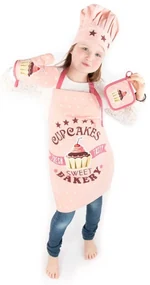 Bavlnená detská kuchynská súprava 4 ks Cupcakes - Tiseco Home Studio