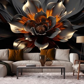 Gario Fototapeta Čiernozlatý lotosový kvet Materiál: Vliesová, Rozmery: 100 x 70 cm