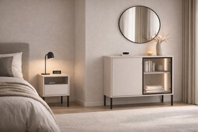 Nočný stolík Harmona 40 cm - kašmírová