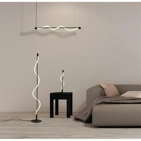 Searchlight 57211BK - LED Luster na lanku SERPENT LED/15W/230V čierna