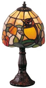 Lampa Tiffany stolová SOVA 15*29