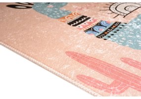 Ružový prateľný detský koberec 120x180 cm Big Dreamer Camel – Vitaus