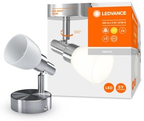 LEDVANCE Bodové stropné / nástenné osvetlenie LED SPOT, 1xG9, 2W, teplá biela