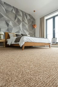 Betap, Koberec metráž Novelle 90, na mieru, šíře 3m,4m, hnedá, twinback (filc+juta), obývacia izba