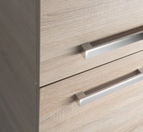 Aqualine Aqualine, VEGA Skrinka vysoká s košom 40x150x31cm, dub platin, VG960