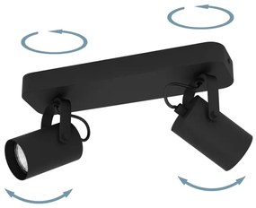 Eglo 900332 - LED Bodové svietidlo SOREGO 2xGU10/3W/230V