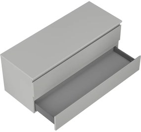 Mexen Orio, kúpeľňová skrinka 120 cm s hornou časťou, 2 zásuvky, šedá mantá, 91A10-12047-2-BFFC62