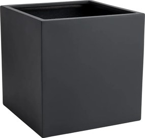 Kvetináč BLOCK, sklolaminát, 60x60x60 cm, antracit