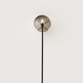 Artemide Vitruvio stojacia lampa čierna, mosadz/sklo, E27, 1769 mm