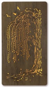 Led obraz stromu Vŕba na batériu