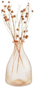 MADAM STOLTZ Váza z recyklovaného skla Light Peach 11 cm