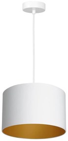 Luster na lanku ARDEN 1xE27/60W/230V pr. 25 cm biela/zlatá