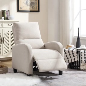 Autronic BONTEC Relaxačné kreslo, béžová, menčestrová látka, TV-4011 BGE2 Farba: Šedá