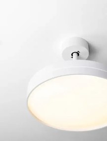 LED biele dizajnové stropné svietidlo Nevma s diaľkovým ovládaním