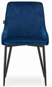 Zamatová stolička Berlin modrá