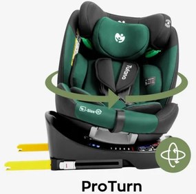 Autosedačka Loom 35 čierna / zelená