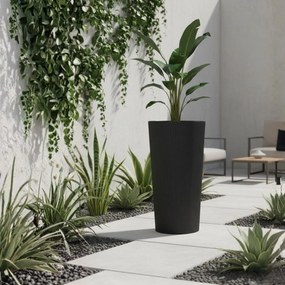 PLASTOVÝ KVETINÁČ URBANIKA ECO 57X29,5 CM ANTRACITOVÁ