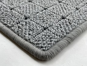 Vopi koberce Kusový koberec Udinese šedý ovál - 60x110 cm