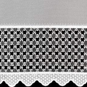 ZÁCLONA NA KRÚŽKOCH KATRINA 350X150 CM BIELA