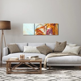 Obraz - Tanečnica (s hodinami) (90x30 cm)