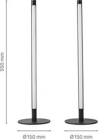 Nedis WIFILD10RGBW-SADA 2xLED RGBIC Stm. stolná lampa LED/36W/230V 2700-6500K+DO